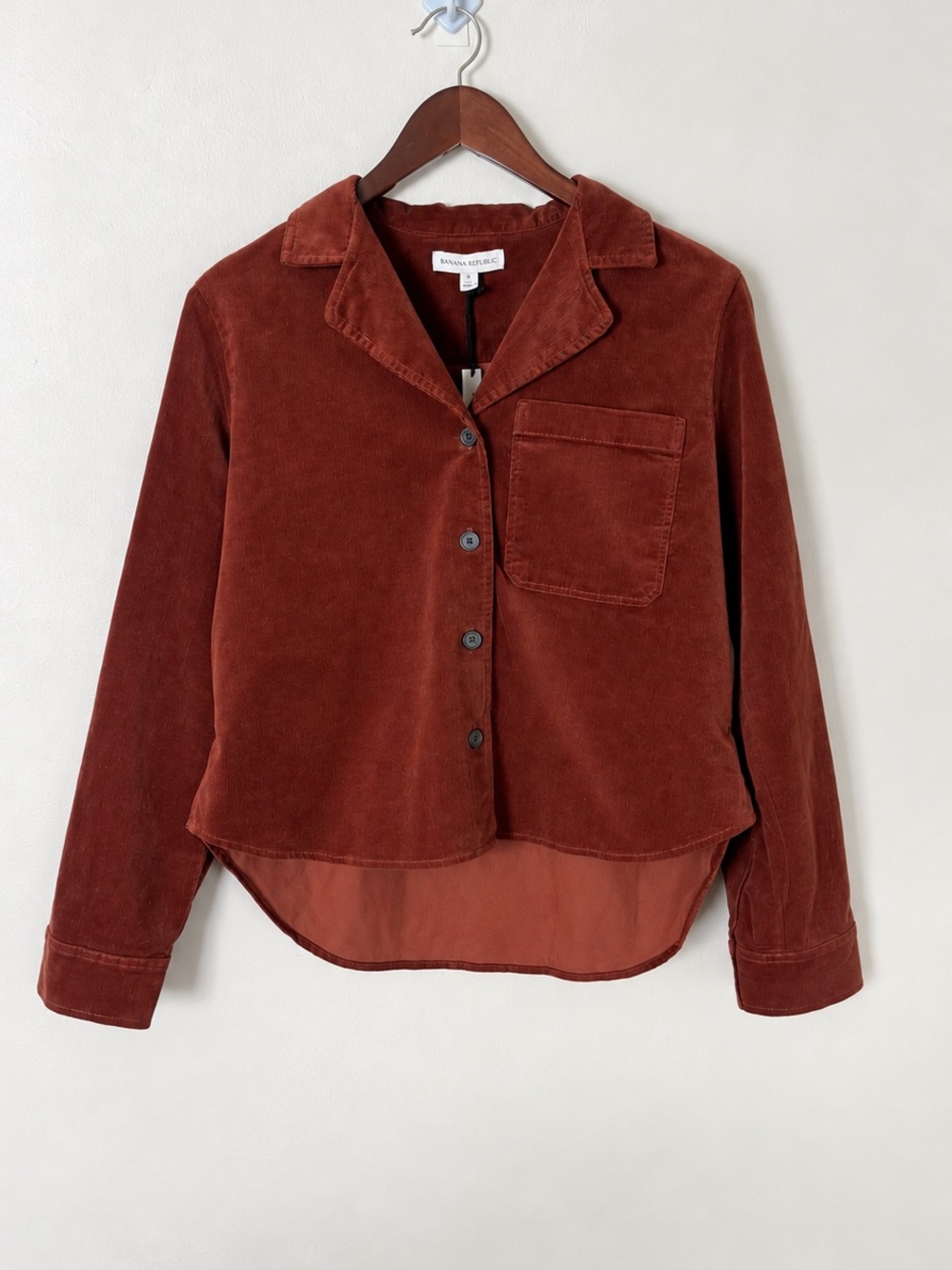 Banana Republic Women’s Corduroy Shirt in Jasper Size S NWT